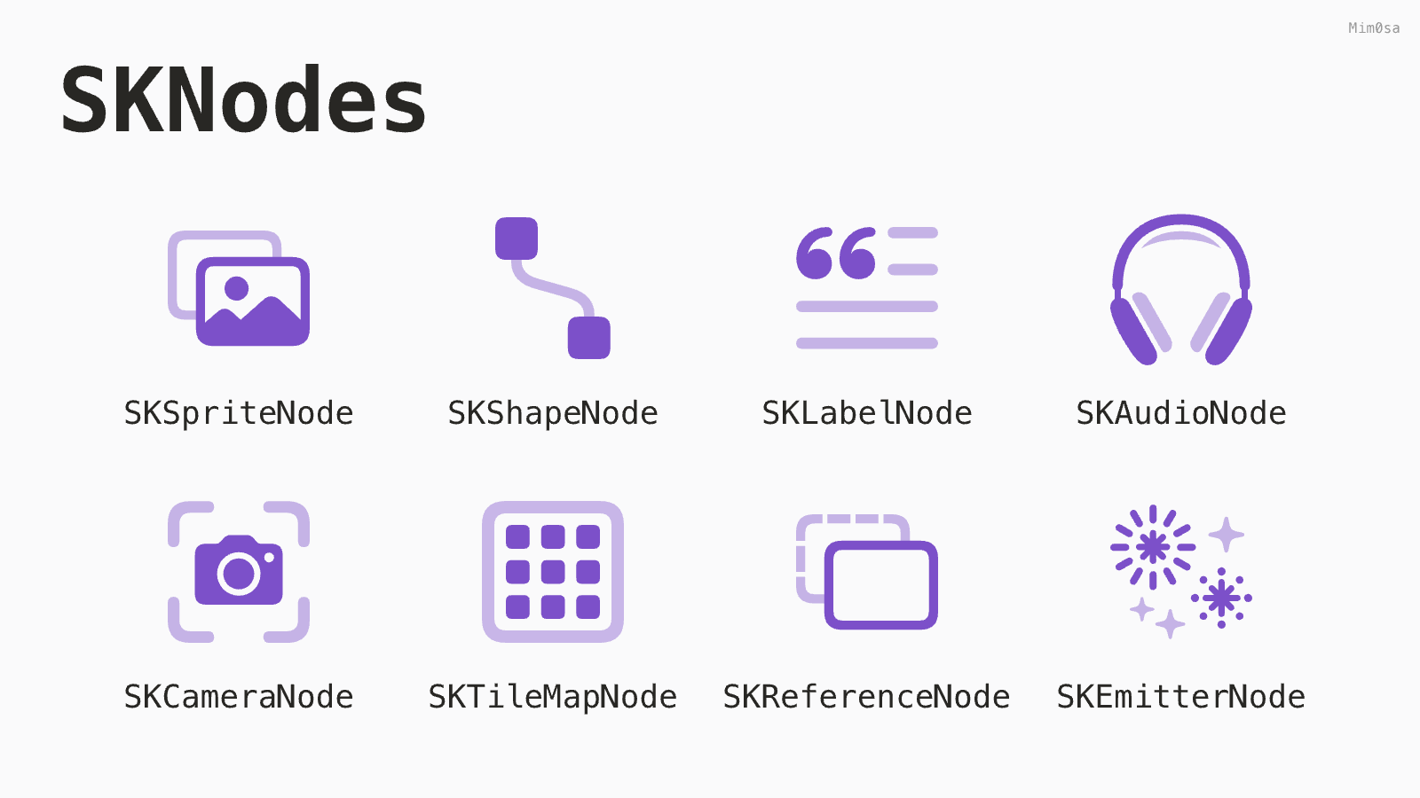 SKNodes